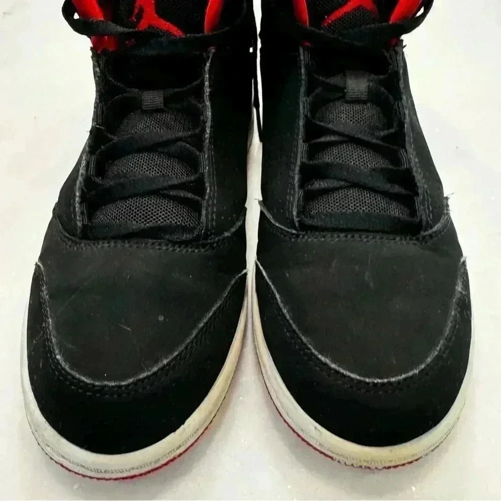 Nike Air Jordan Retro Mid Suede Black/Red Youth 3Y Boys (88435-012)